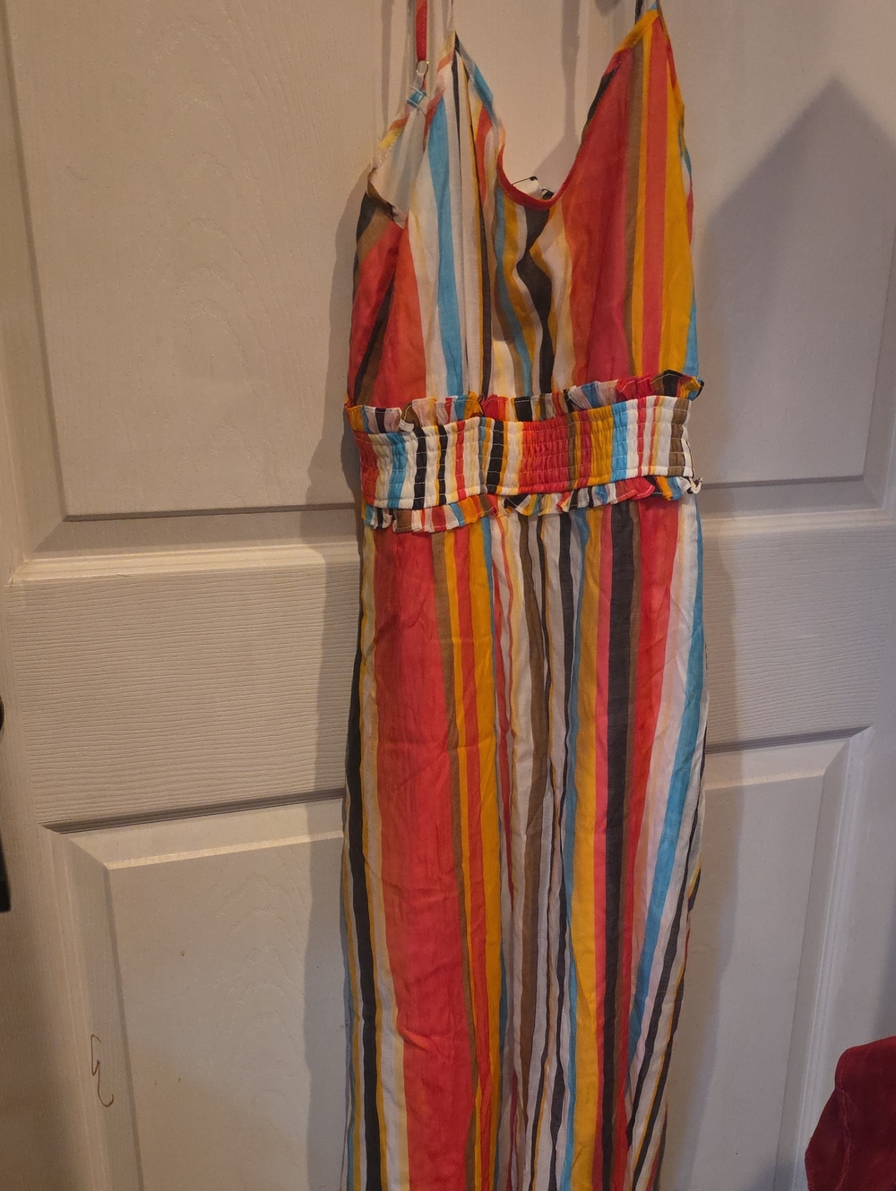 Colorful Vertical Stripe Maxi Dress
